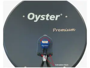 Automatische Sat Anlage OYSTER Vision 65 Twin LNB ohne Receiver