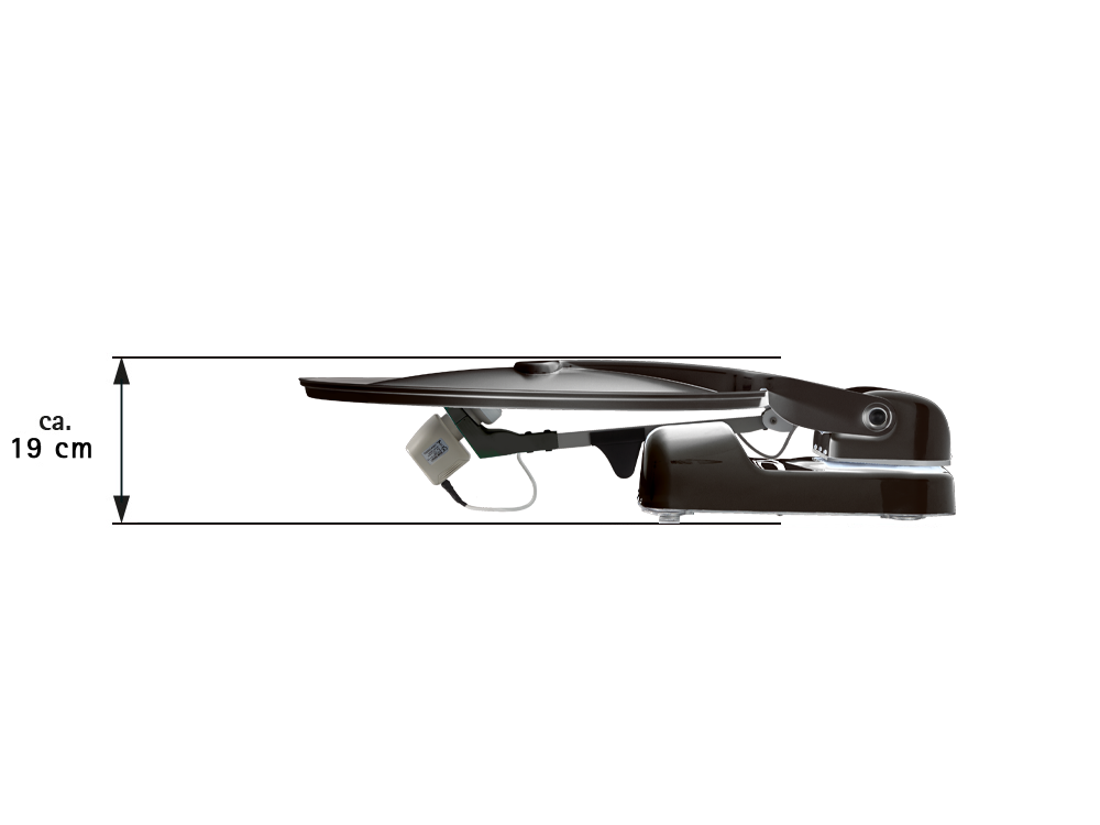 Gefaltete Oyster 70 Satellitenanlage
